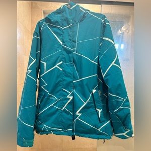 TEAL BILLABONG CALTYR SERIES SKI SNOWBOARDING FULL ZIPP HOOD JACKET SIZE M
